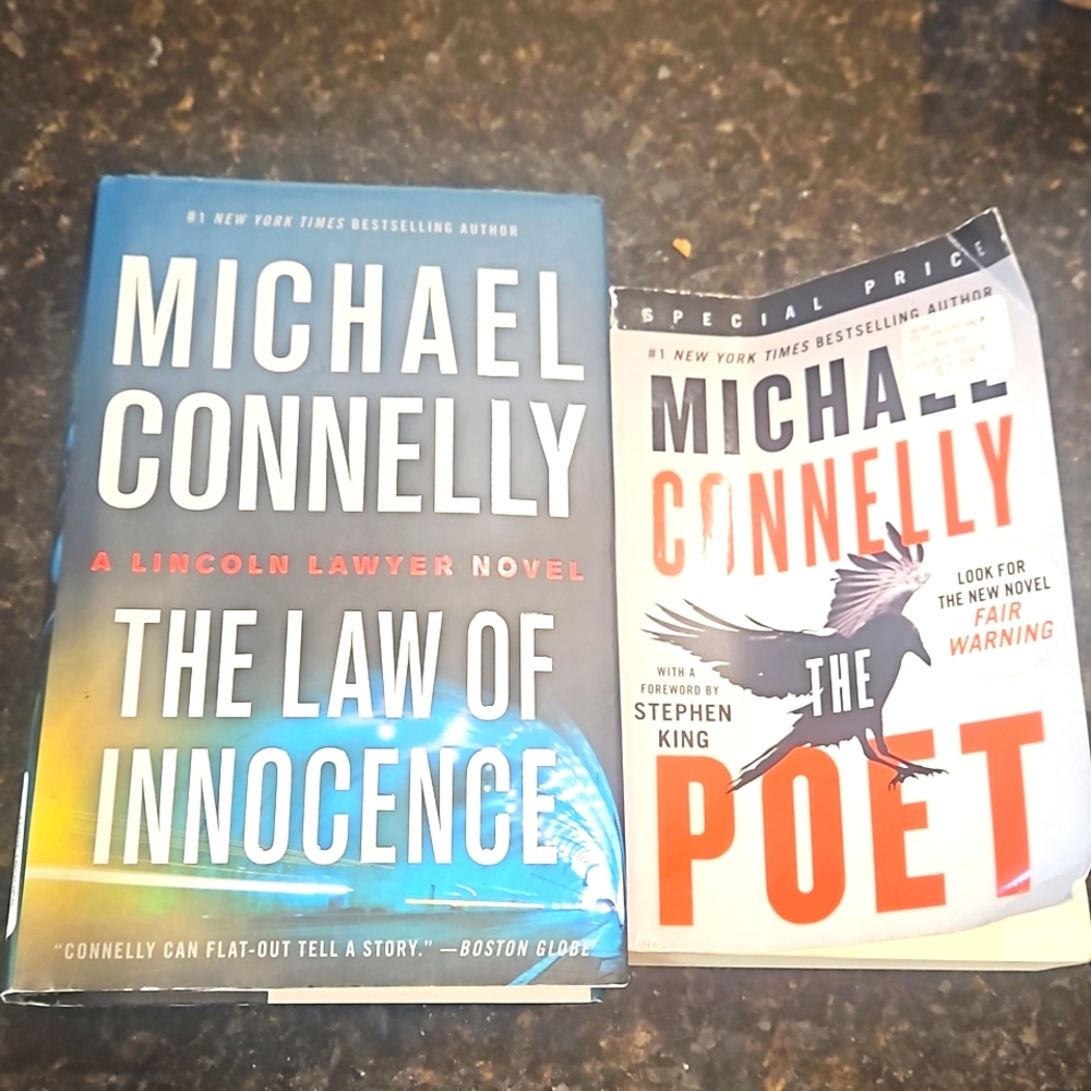 Michael Connelly books: The Law of Innocence and The Poet